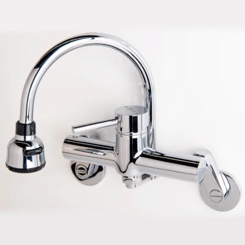 QUOSS COBRA KITCHEN  LAUNDRY MIXER WITH HARD SPOUT CHROME (WITH 