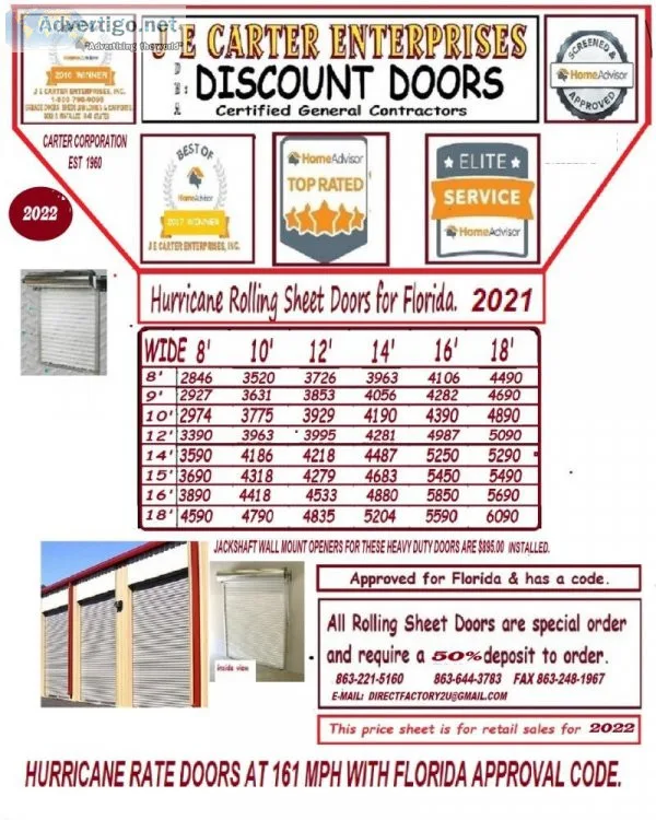 HURRICANE DOORS