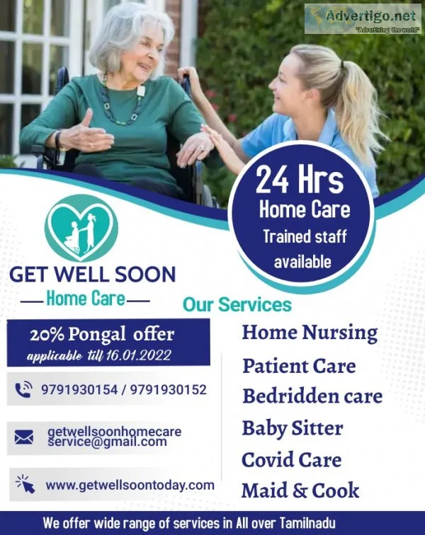 Best home nursing services in coimbatore | get well soon home ca