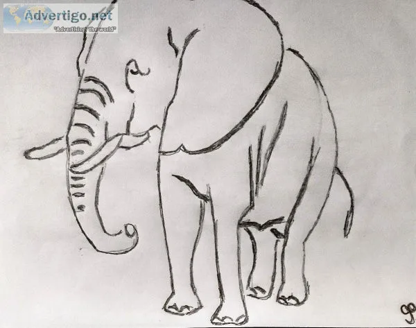 Elephant GG - 8&quot x 11&quot Pencil