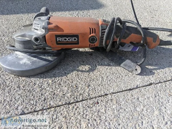 RIDGID 15 Amp Corded 7 in. Twist Handle Angle Grinder CONCRETE
