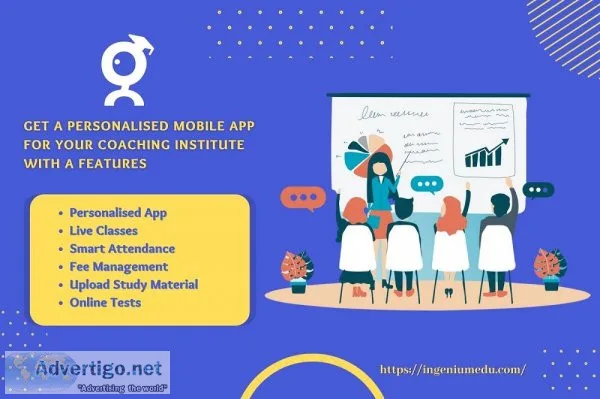 Best mobile app for coaching center | ingenium