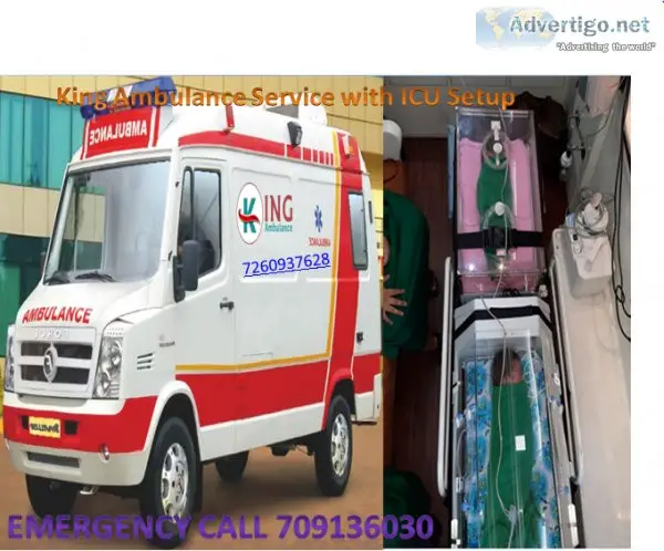 Avail  King Ambulance Service in Varanasi - Prompt Medical Servi