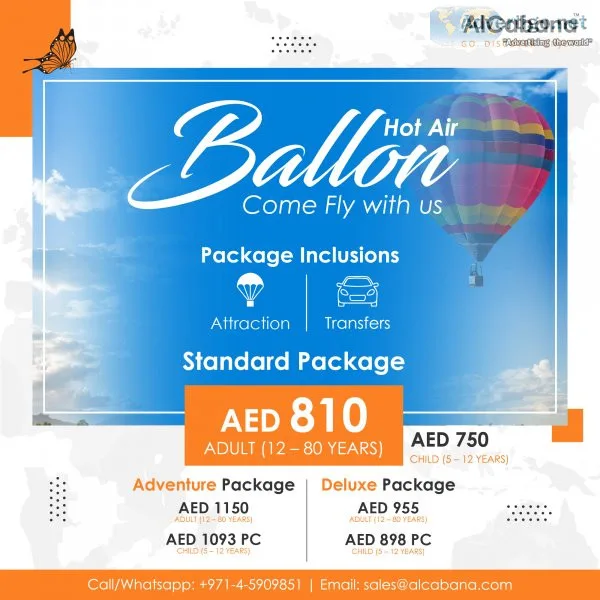Experience the hot air ballon: come fly with us