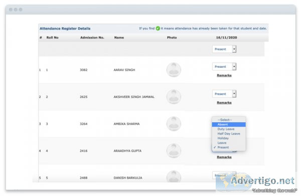 Online attendance management software - schoolpad technologies p