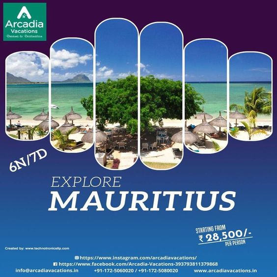 Grab the exciting deals on mauritius tour packages