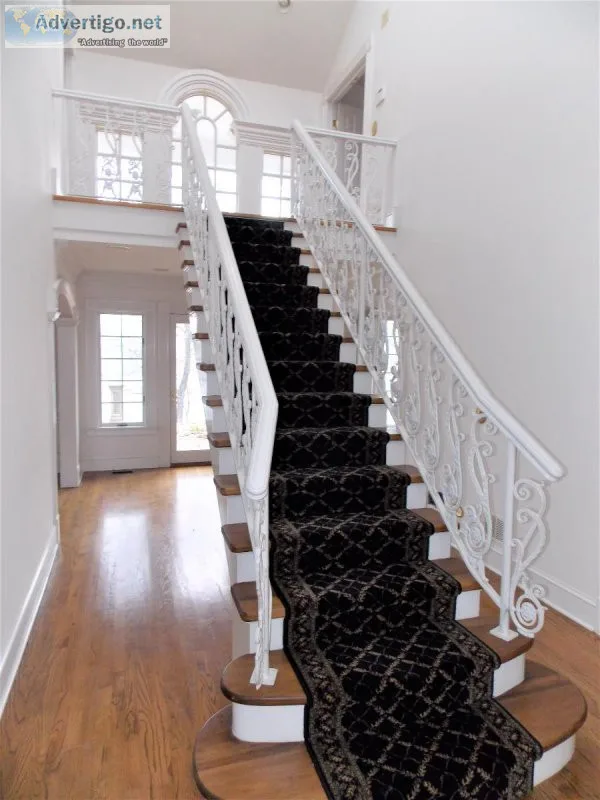 Large Cast Iron White Decorative Railings