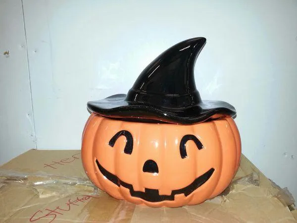 Halloween Pumpkin Cookie Jar
