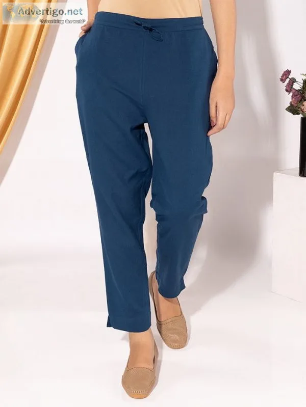 Get best women cotton pants online india at beyoung