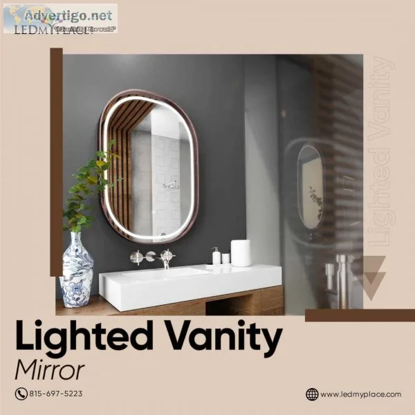 check out lighted vanity mirror for perfect brightness