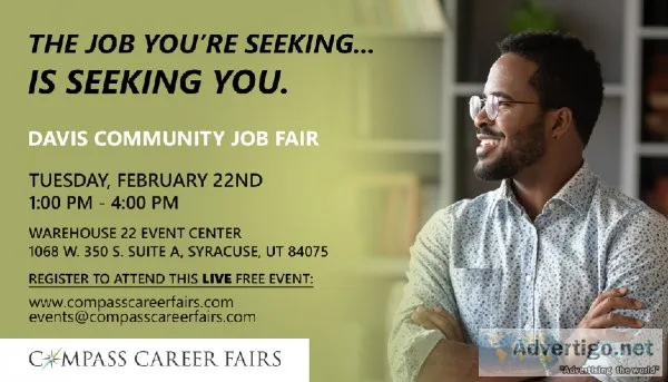 60 Local Employers are looking for you at the DAVIS COUNTY COMMU