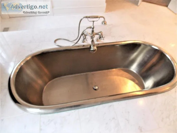 Unique Chrome Soaking Bathtub