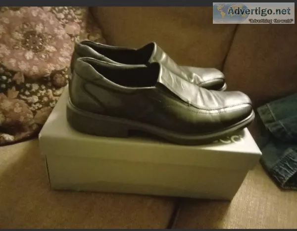 Ecco Helsinki Slip On Leather Loafers Shoes Men&rsquos EU 48US 1