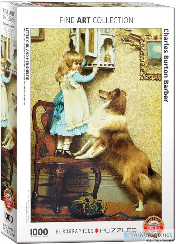Little Girl And Her Sheltie 1000 Piece Jigsaw Puzzle  Puzzliciou