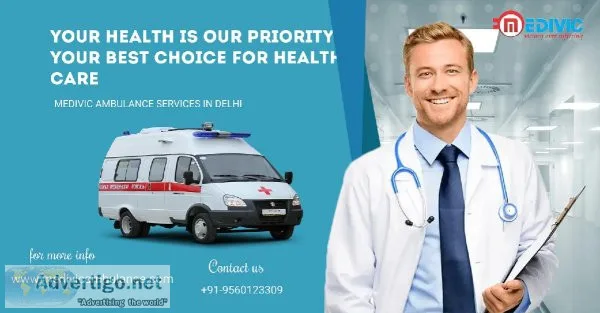 Medivic Ground Ambulance Service in Chatarpur Delhi