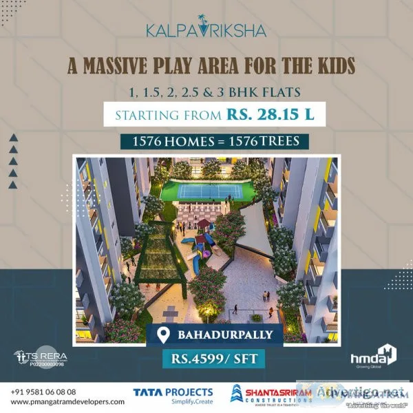 2bhk flats for sale near suraram | pmangatram developers