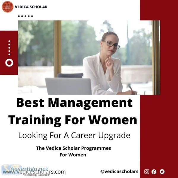 Best Management Training For Women  Vedica Scholar