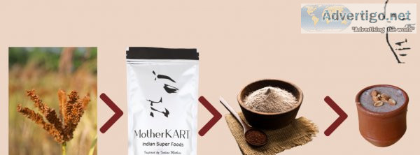 Motherkart | ragi malt recipe (finger millets powder drink) swee