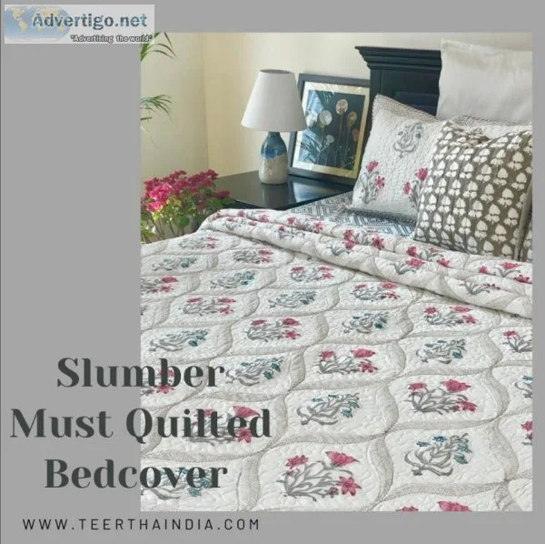 Beautiful And Comfy Bed Covers Online - Teertha