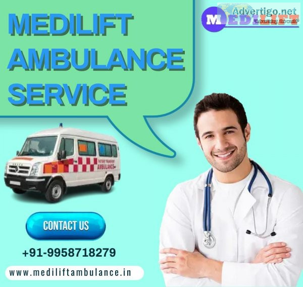 Hire the Reliable Ambulance Service in Kankarbagh by Medilift Am