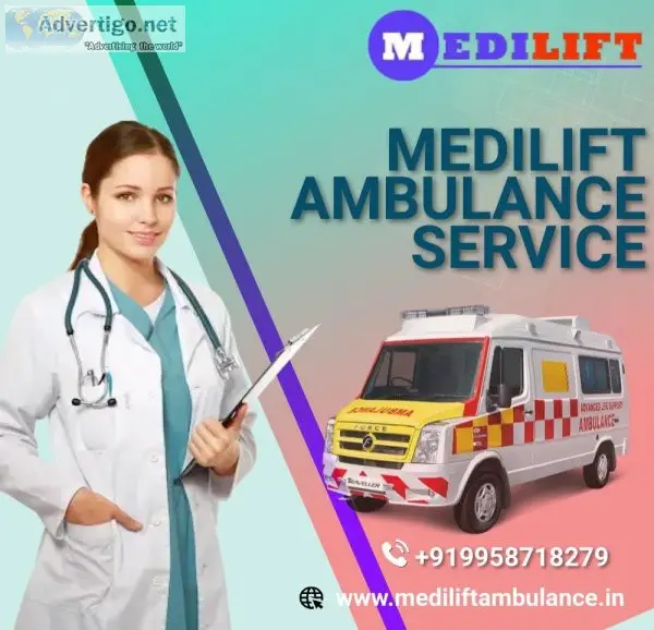 Medilift Road Ambulance Service in Purnia -Fully Furnished Vehic