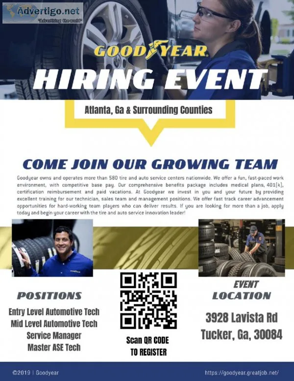 Goodyear Service Manager - Decatur GA