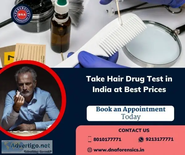 Get drug hair testing services at dna forensics laboratory