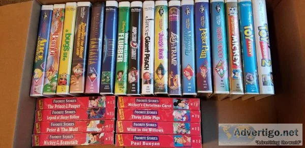Used Disney VHS bundle