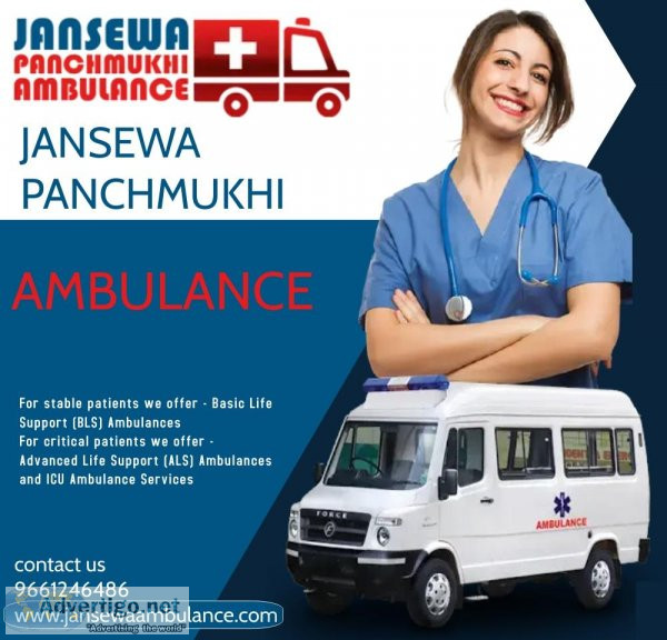 Intense Care Ambulance Service in Saket by Jansewa Panchmukhi