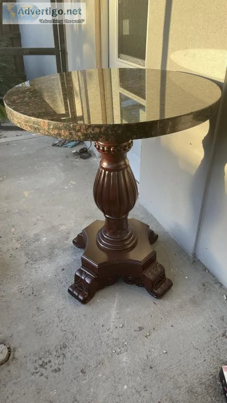 Granite Pedestal Table