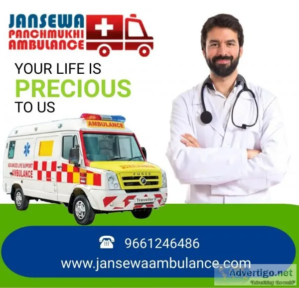 Inexpensive Ambulance Service in Chanakyapuri Delhi by Jansewa P