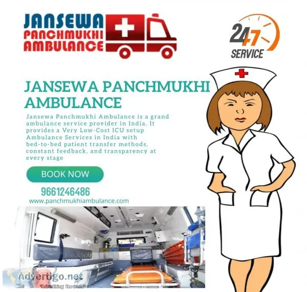 Inexpensive Ambulance Service in Vasant Vihar Delhi by Jansewa