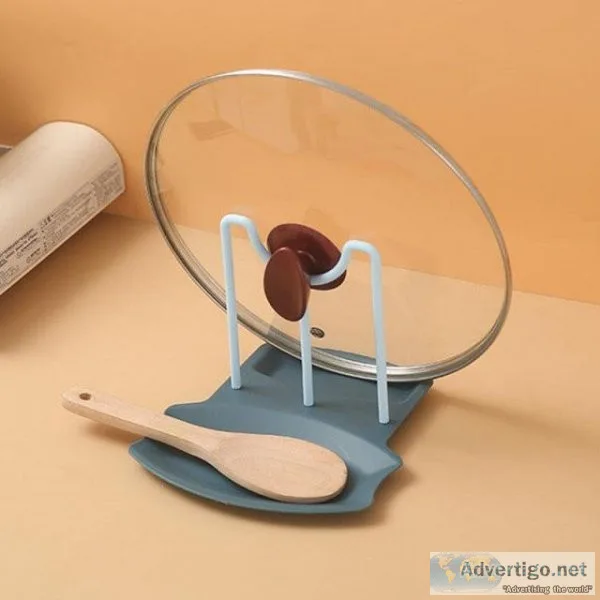 Amazing Pot Lid Rack Spoon Organizer from Transitkitchen