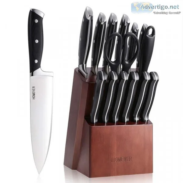 New 15pcs Stainless Steel Kitchen Knives Set only from Transitki