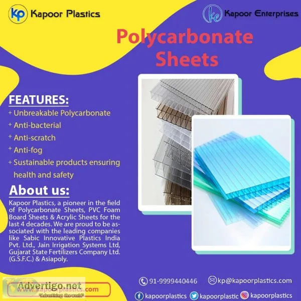 Polycarbonate Sheets Distributor and Supplier