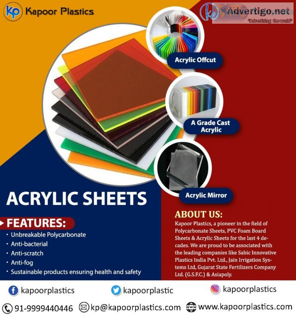 Acrylic Sheets Distributor