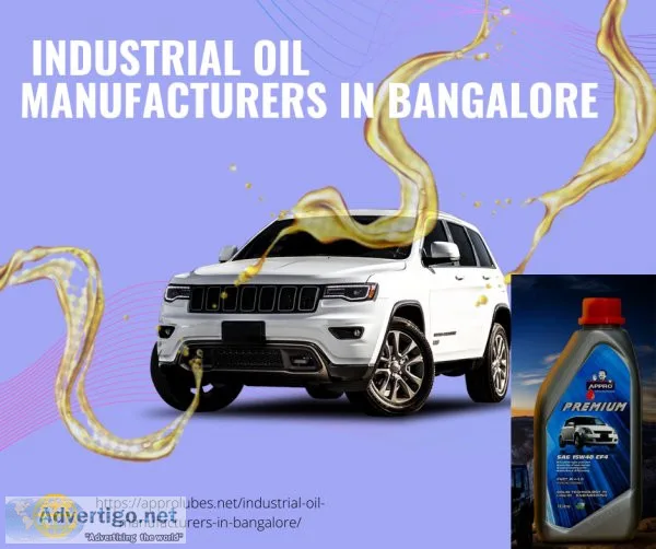  industrial oils manufacturering bangalore