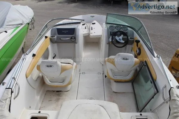 2013 Chaparral H2O 19 Sport Speed Boat Yellow with Karavan Trail