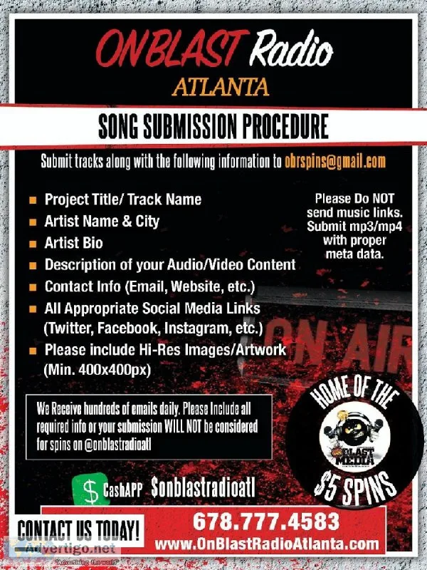 Submit Your Original Music