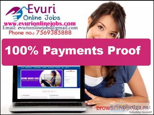 Do want genuine online home based worksimple typing work from ho