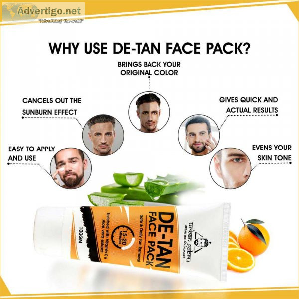 Urbangabru de tan face pack