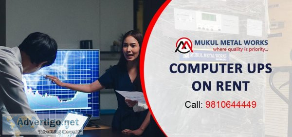 Computer UPS on Rent. Range from 5KVA to 1000KVA