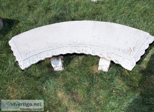 Outdoor Cement Lawn Bench
