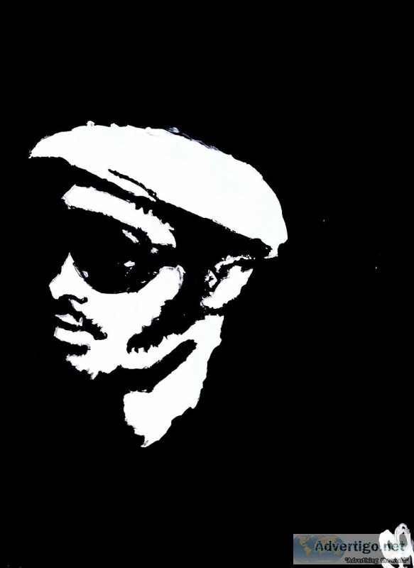 Black and White Stevie Wonder 2 &ndash 8.5&Prime x 11&Prime Pain