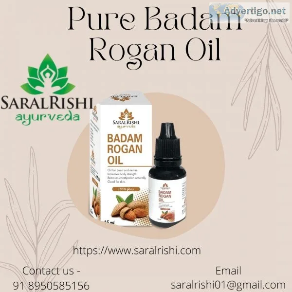 Pure badam rogan oil - saralrishi ayurveda
