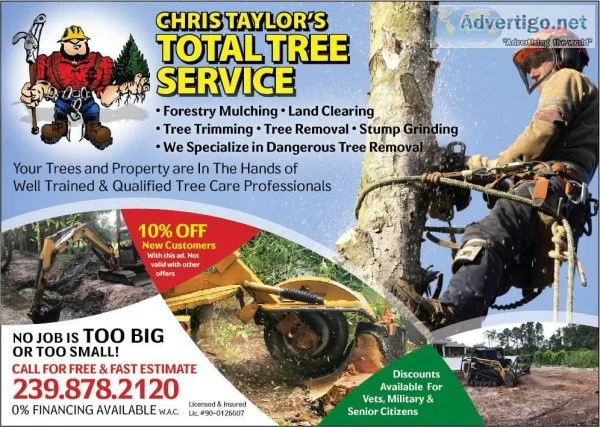 Tree Service - Remove Trim Grind Clear - Free Estimates