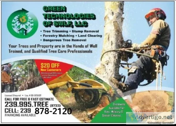 Tree Service - Remove Trim Grind Clear - Free Estimates