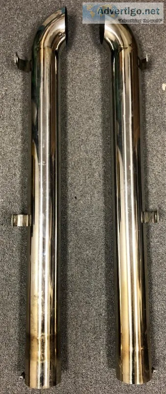 C2-C3 Corvette Side pipes Stainless Steel