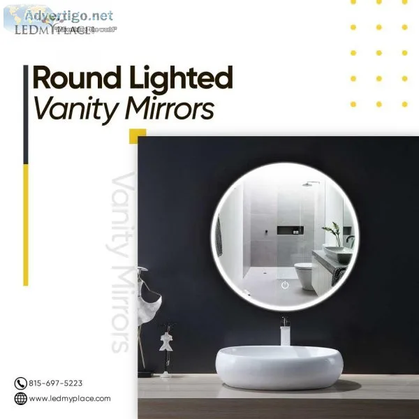 Buy Now Round Lighted Vanity Mirror