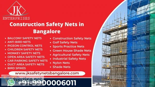 Construction safety nets in bangalore